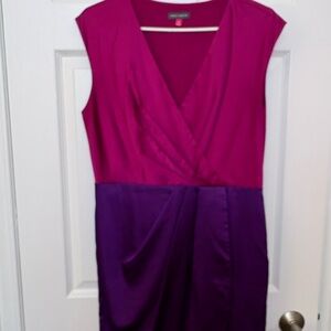 Vince Camuto Fuchsia and Violet Midi Dress